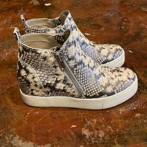 Steve Madden Snakeskin Heeled Sneakers